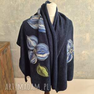 Super prezent na dzień mamy granat filcowany wełniany miły