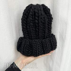 handmade czapki gruba delikatna wełniana czapka beanie 100% wełna handmade