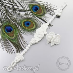 komplet ślubny soutache midiro white - Kavrila ślub