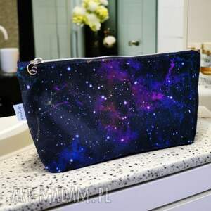uszyciuch kosmetyczka damska welurowa etui do torebki organizer torby duża