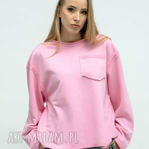 handmade bluzy bluza crop - cindi różowa