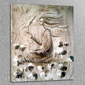 bajki białego ptaka giclee obraz sztuka, 4mara, dom, anioł