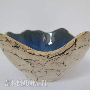 handmade ceramika dekoracyjna miseczka jak skała