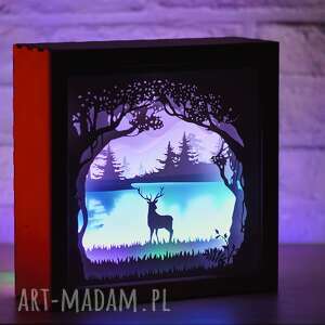 handmade dekoracje urodzinowe lampka nocna led - oh my deer -podświetlana dekoracja