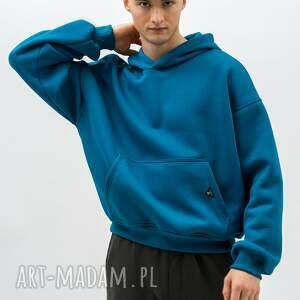 bluza z kapturem ciepła - halil petrol