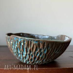 ceramiczna z kolekcji „Deep Line”, misa, patera, talerz