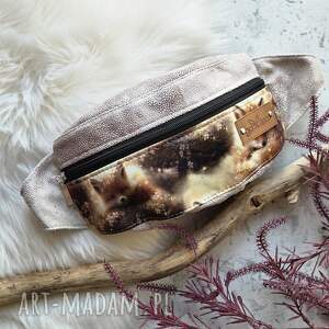 saszetka kolorowa, torebka, nerka, liski, pojemna