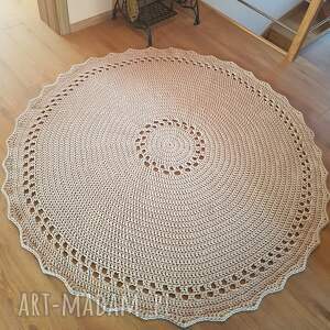 misz masz dorota dywan ze sznurka bawełnianego szydełkowy 170cm