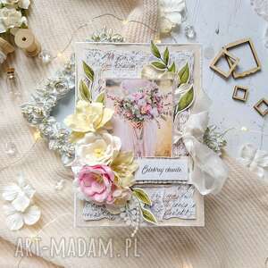 scrapbooking kartki kartka w romantycznym stylu, celebruj chwile shabbychic