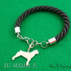 bransoletka rottweiler pies nr 7 prezent, rękodzieło zwierzęta
