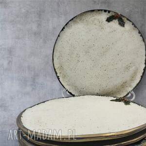 na święta prezent Ceramiczny zestaw śniadaniowy, ceramika boho