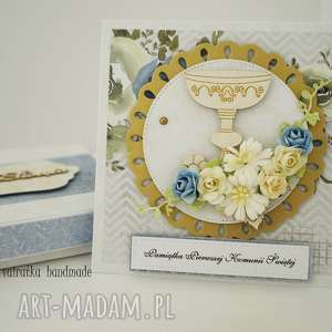 handmade scrapbooking kartki pamiątka i komunii - zamówienie. Ewy