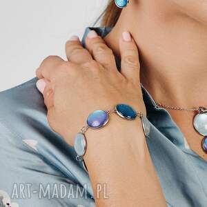 bransoletka w perłowych kolorach zimy e32/m31 na zimę, zimowa