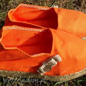 espadryle dziecięce sweet kids pomarańczowe buty, obuwie, buciki lato