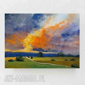 pejzaż - prace suche,format pracy 18/24 cm