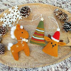 pomysł na upominek świąteczny zabawki, choinka, renifer