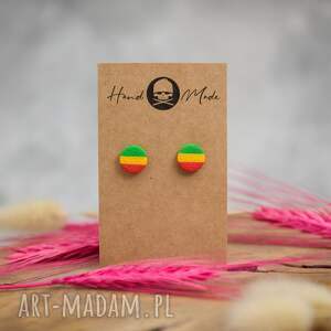 laczapakabra biju kolczyki dots - rasta, jamarka, reggae rege