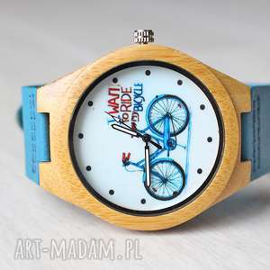 ekocraft drewniany zegarek bike watch, ekologiczny rower rowerowy