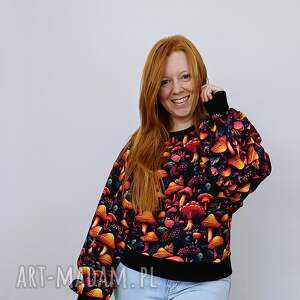 bluza damska lobo grzyby leśne rozm s, bez kaptura