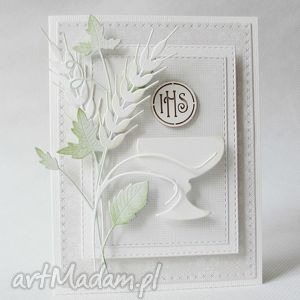 ręcznie robione scrapbooking kartki pamiątka komunii