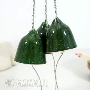 ręcznie robione pomysły na święta prezenty zestaw 3 ceramicznych dzwonków