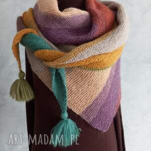 Prezent Chusta strzałka ręcznie robiona na drutach