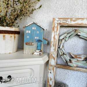 rustykalny domek no 2, ozdoba do domu, rustkalne drewno prezent, malowane