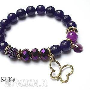 handmade kolekcja rich - violet butterfly