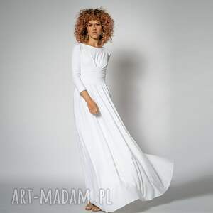 agness - klasyczna suknia ślubna, dłga, maxi