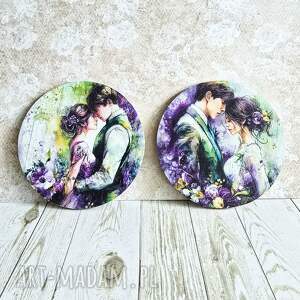 para podkładek - lawendowe zaślubiny, rocznica ślubu, walentynki