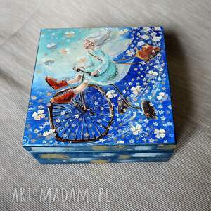 Prezent Anioł dobrych wiadomości - Szkatułka, decoupage