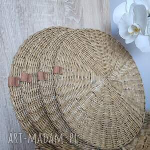 Komplet podkładek na stół plus baza XXL Wiklina papierowa