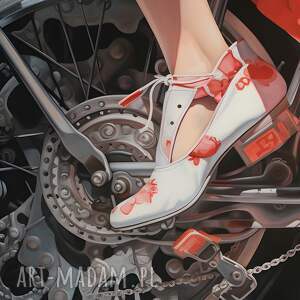 obraz na płótnie - kobieta rower pasja cyklistka 120x80 cm 116101