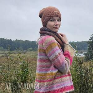 handmade swetry sweter multikolorowy akari