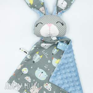 handmade maskotki przytulanka królik dla niemowląt szeleścik