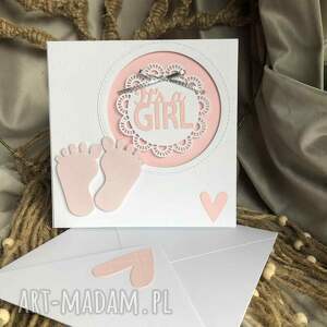 scrapbooking kartki baby shower oczekiwanie na maluszka kartka z kopertą