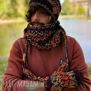 męska czapka merino 50- ciemna jesień explorer