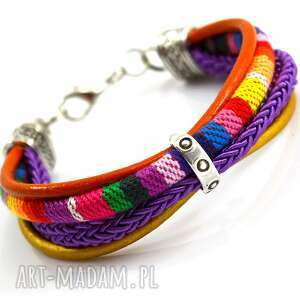 ręcznie wykonane bransoletka boho joyee rainbow simple