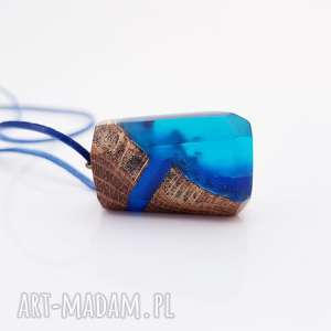 handmade wisiorki wisior "deep blue rift"