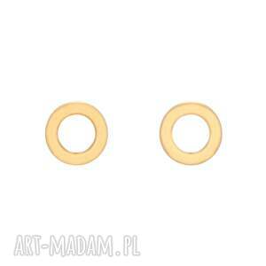 sotho złote kolczyki małe kółeczka, sztyfty, koła