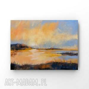 pejzaż - praca formatu 18/24 cm pastele suche