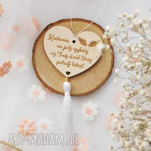 patrycjaplecie drewniana zawieszka do auta jedź ostrożnie - chwost