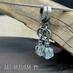 Kwarc - kolczyki, z kwarcem, biżuteria autorska