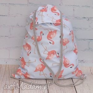 flamingi odmiana druga, worek plecak, prezent, ekologiczny