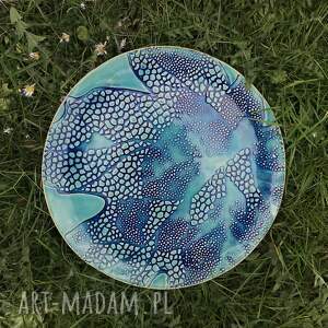 handmade ceramika fantazyjny dekoracyjny talerz