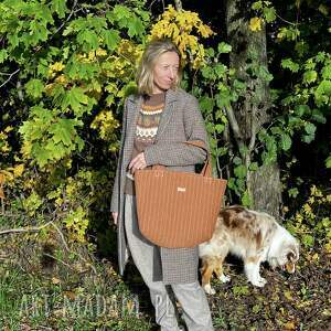 pomysł na upominek Torba lniana Everyday brązowa, torebka