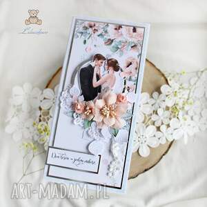 handmade scrapbooking kartki kartka ślubna pamiątka ślubu, ręcznie robiona "you&me 2"