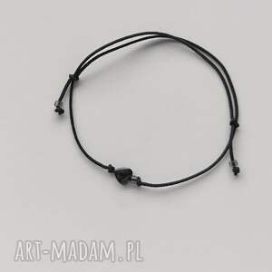 serduszko bransoletka, sznurek, regulowana