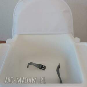 HbyHmkaminska - Organizer do krzesełka do karmienia antilop. biały - blw