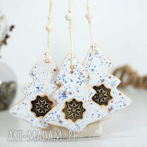 choinki ceramiczne ozdoby świąteczne, bombki choinkowe, choinka